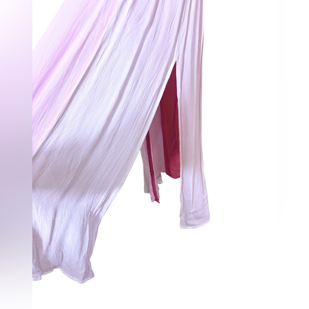 NFC X Free People Womens Sheer Chiffon Boho Long Kaftan Kimono Robe Sz O/S - Picture 4 of 9